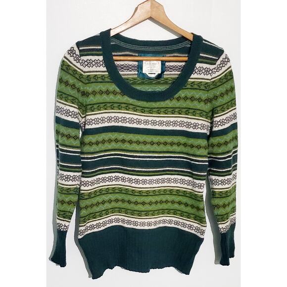 Holiday Old Navy Fair Isle Sweater Size Large Cozy Christmas Cabincore Bohemian - Picture 2 of 8